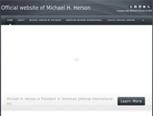 Tablet Screenshot of michaelherson.com